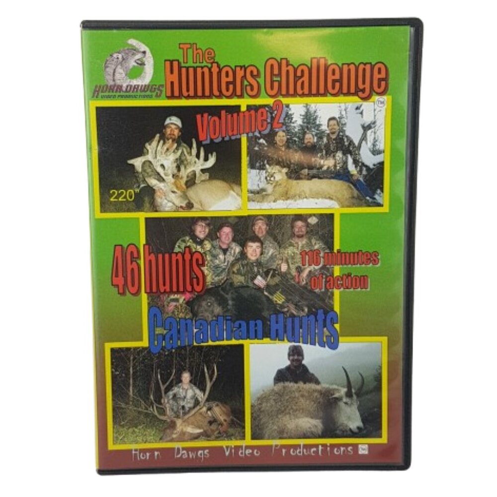 DVD HORN DAWGS Hunters Challenge Volume 2 Hunting DVD Deer, Moose, Bear Big Game